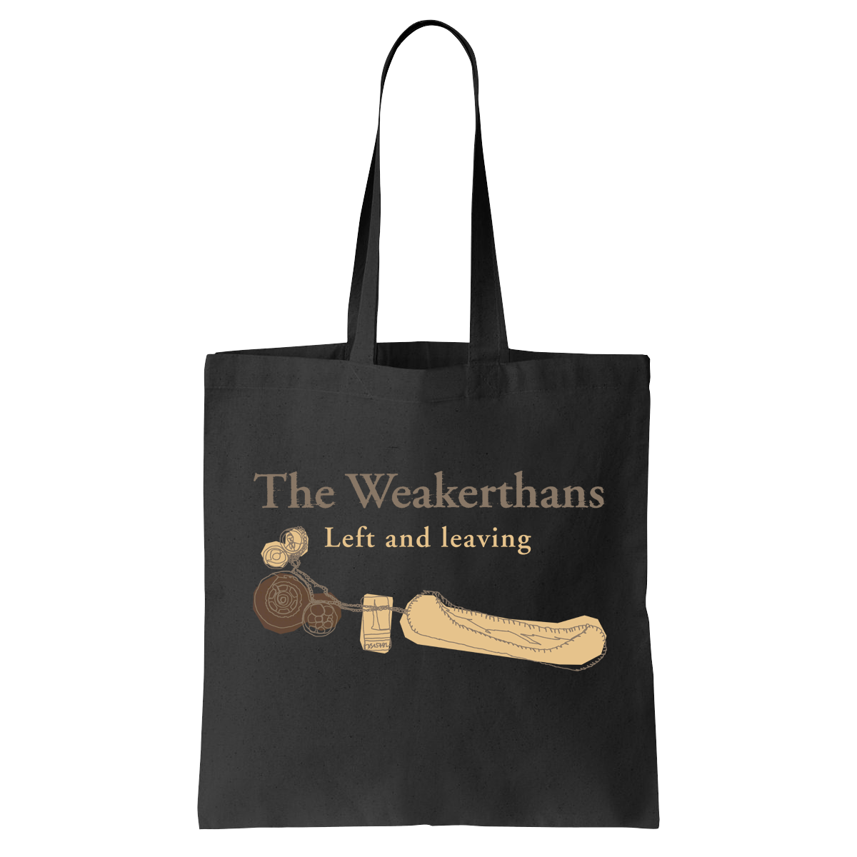 The Weakerthans (Left and Leavings Line Drawing) Tote Bag