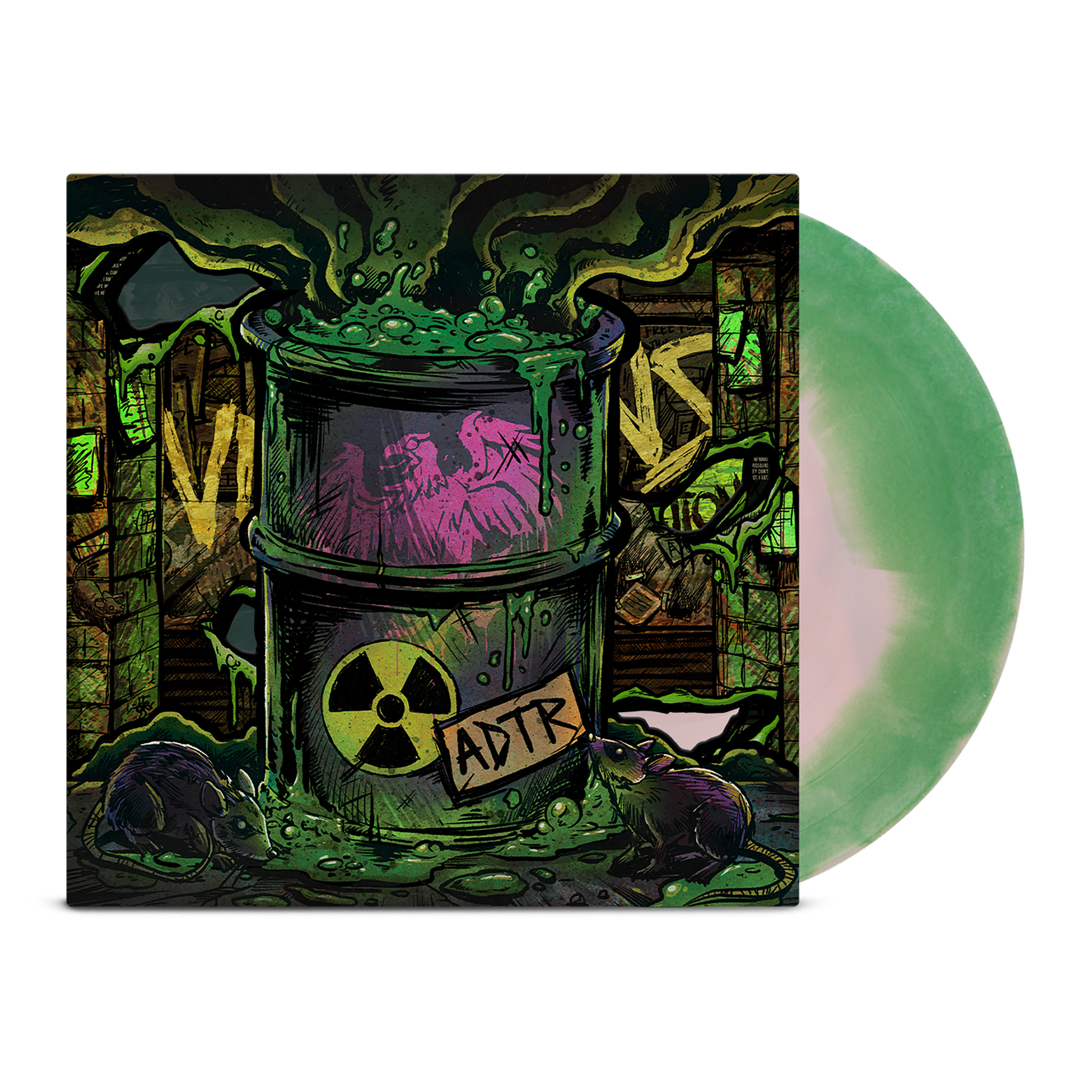A Day to Remember (Bad Vibrations (10th Anniversary Edition)) Pink & Green Vinyl