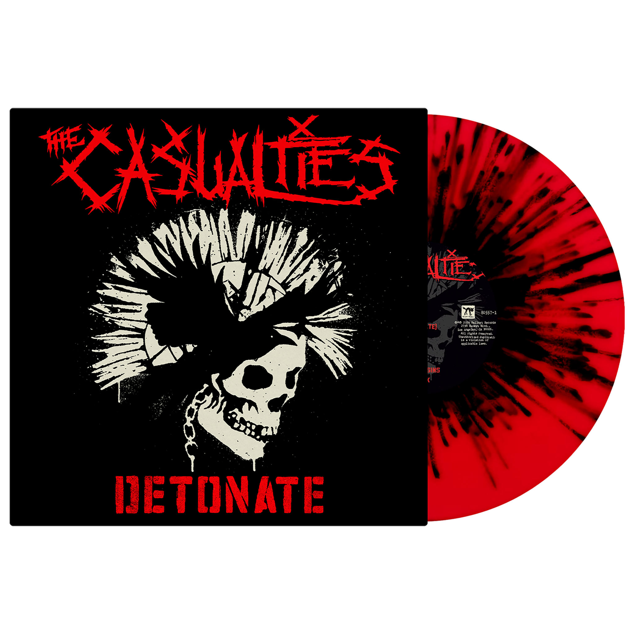 The Casualties (Detonate) Red w/Black Spaltter Vinyl
