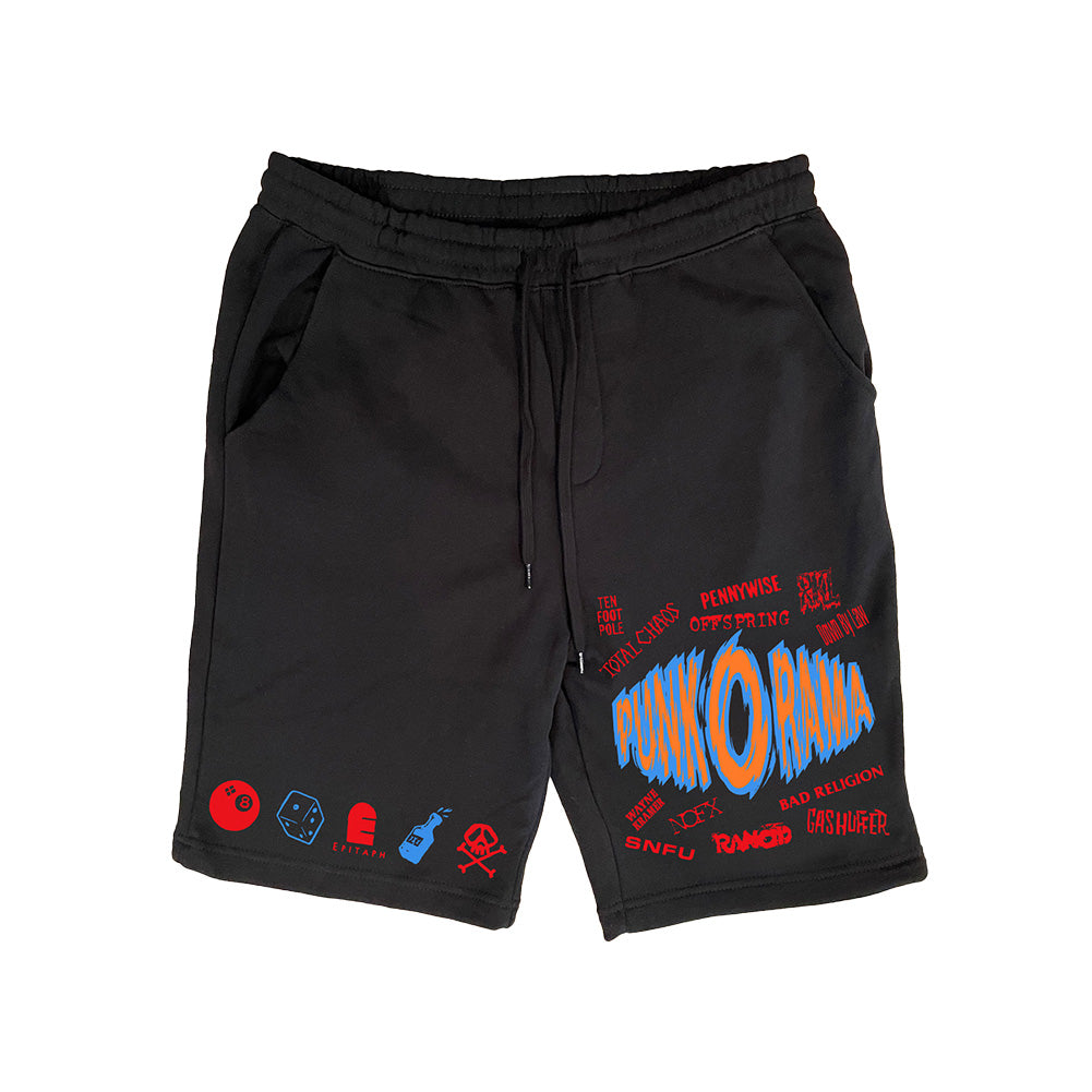 Punk-O-Rama (POR  Logo Black) Sweat Shorts